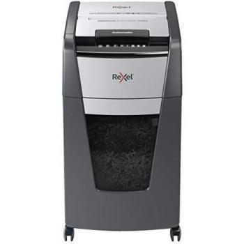 Rexel Optimum Autofeed Destructora de Papel de Alimentación Automática y Microcorte P5, 225 Hojas, Papelera Extraíble de 60 L, con Ruedas, 2020225M