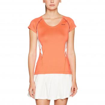 Head Mujer oberbekleidung Performance V Cuello Camiseta, mujer, Performance V Neck Shirt Women, coral