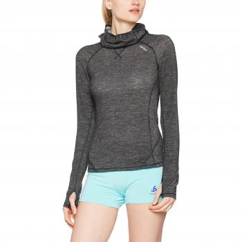 Odlo Camiseta L/S with Facemask Revolution TW WA unte rhemden LG.Pulsera Da, otoño/invierno, mujer, color Negro, tamaño large