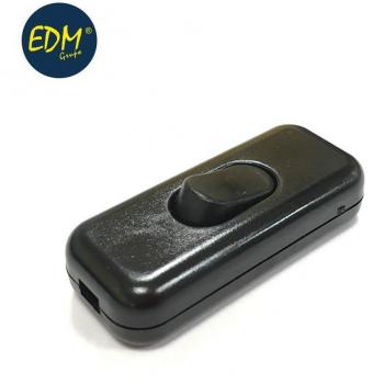 Interruptor de paso negro (retractilado) EDM
