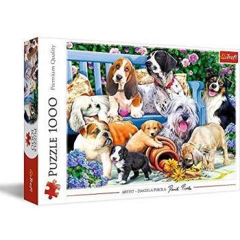 Puzzle 1000 Piezas Perros en el Jardín Trefl
