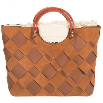 Parfois bandolera crafted blend collection mujeres tallas m camel