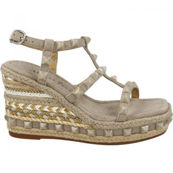 Alma en Pena Sandalias de Mujer Modelo V23451 Suede Beige Taupe Marrón