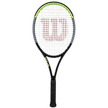 Wilson Raqueta de tenis, Blade 100UL V7.0, Unisex, Adulto, Empuñadura 4 1/8'', Grafito, Verde/gris/verde lima, WR014110U1
