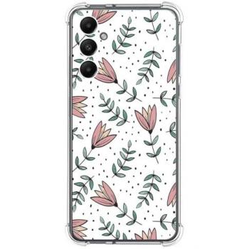 Funda de Silicona Antigolpes para Samsung Galaxy A05s con Diseño de Flores 01