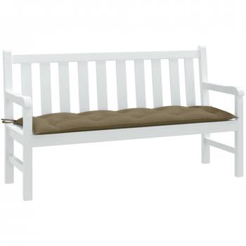 Cojín para banco de jardín tela 150x50x7 cm Color Antracita melange, Gris claro melange, Gris oscuro melange y Gris Topo - Cojín Decorativo de Asiento Cojines de muebles