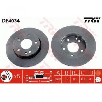 TRW Automotive AfterMarket DF4034 TRW