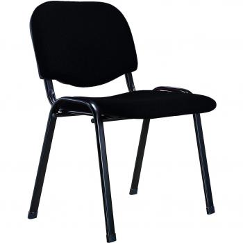 Q-Connect KF10881 SILLA APILABLE BRAZOS CORTOS TAPIZADA SIN RUEDAS 910MM ALTO 490MM LARGO 440MM PROFUNDIDAD NEGRA