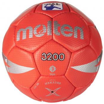 Molten HX3200 - Balón de Balonmano, Senior Masculino, Rojo y gris, Talla 3