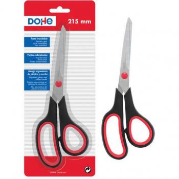 Tijera de Oficina de Metal 21 cm / 8,7 - Acero Inoxidable - Puntas Redondas - Ergonómica