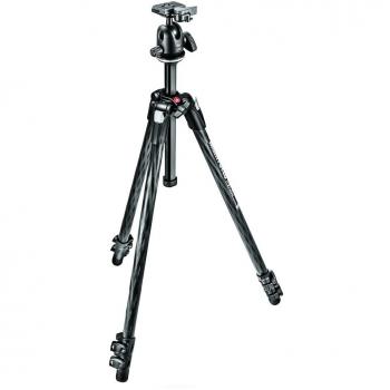Manfrotto 290 Xtra Carbon - Kit trípode de 3 Secciones con rótula de Bola