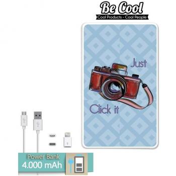Becool® - Batería Externa Power Bank 4000 mah + Gratis 1 cable USB-MicroUsb