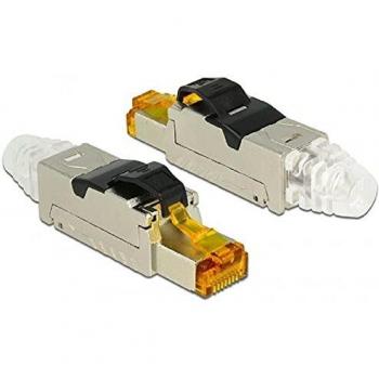 Conector RJ45 de Montaje en Campo Cat.6A Metálico S/FTP 0.06m