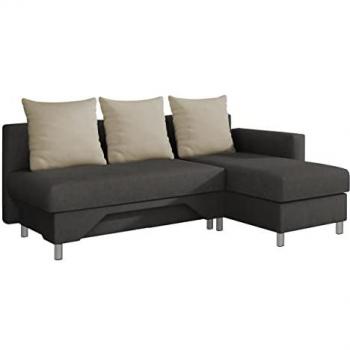 Sofá rinconero Akron 100, con función de descanso y caja de ropa de cama, dimensiones 215 x 95 x 133 cm