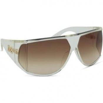 DSQUARED2 D2 0124/S 900 HA 75 Sporty Wraparound Sunglasses, White unisex, Sizes: 75 CM