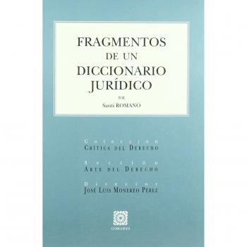 FRAGMENTOS DE UN DICCIONARIO JURID