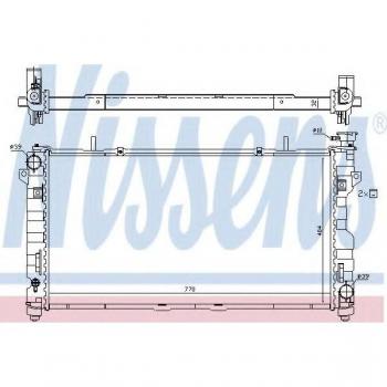Radiador de refrigeración del motor Nissens 61025