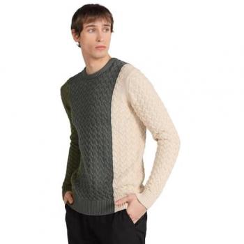 Jersey Multicolor de Punto con Cuello Caja para Hombre Bendorff - Casual, Algodón, Manga Larga, Talla L