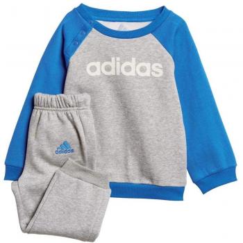 Adidas I Lin FL Pantalón de Chándal, Niños, Gris/Blanco / Azul