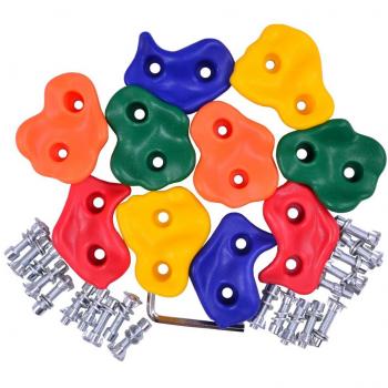 Conjunto de 5 tomas de escalada / asas de plástico para 3-7ans niño con tornillos adecuados 10
