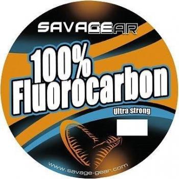 Savage Gear - 100x100 Fluorocarbon 35, color transparente,plateado, talla 0.460 mm