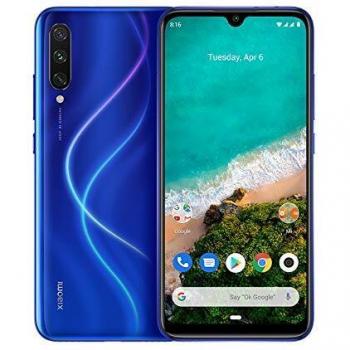 Xiaomi Mi A3 Smartphone 6,088 AMOLED, 48MP AI Triple Cámara, Dual SIM, 4 RAM + 64 GB ROM, Qualcomm Snapdragon 665, Procesador Octa-core, Color Azul