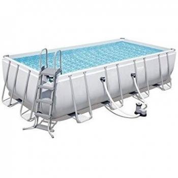 BESTWAY 56465 - Piscina Desmontable Tubular Power Steel 549x274x122 cm Depuradora de cartucho de 5.678 litros/hora