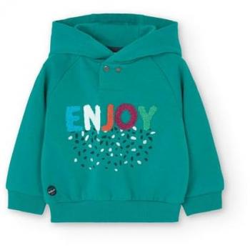 Boboli Sudadera de niña con capucha y botones de cierre Fleece
