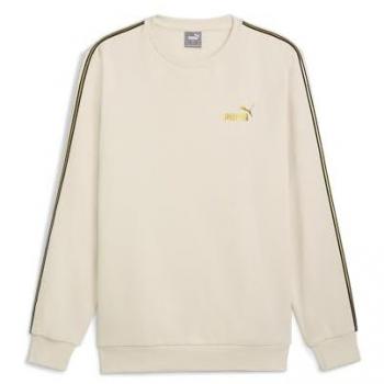 Sudadera Puma Performance con Estampado de Etiqueta, Talla S, Color Blanco