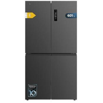 Frigorífico Combi No Frost 4 Puertas Inox Oscuro 601L Bolero CoolMarket 4D 601 E con Motor Inverter y Fast Cooling