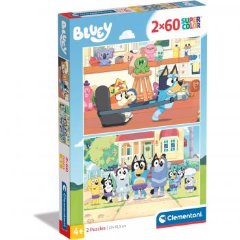 Puzzle Maxi Bluey 2x60 Piezas