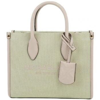 Mirella Small Powder Blush Canvas Shopper Crossbody Handbag Purse