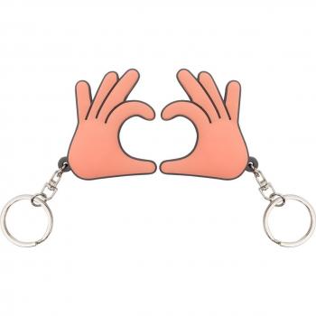 Set de 2 llaveros Mr. Wonderful: Manos en forma de corazón - Heart Hands Love