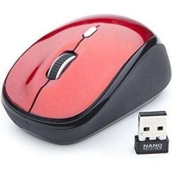 NGS Roly Red Ratón con sensor óptico para portátil,  2.4 Ghz
