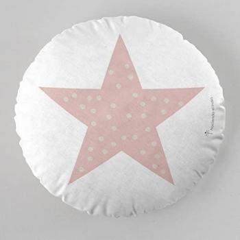 Cojín Redondo Infantil Haciendo El Indio Susanita Rosa 40 cm Diámetro Fabricado en España