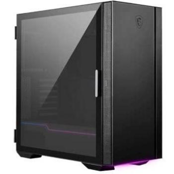 MSI MPG Quietude 100S Caja PC Mid-Tower - Cristal Templado y Paneles Amortiguacion Sonido, Placa Base Capacidad Radiador Dual 360mm, Soporte GPU, E/S Smart, Silent Gale P12 Fan-ARGB Mystic Light