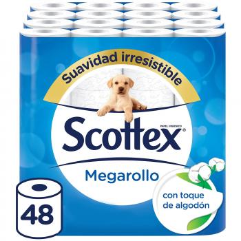Scottex Megarollo Papel Higiénico - 48 rollos