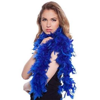 Folat B.V.- Pluma Boa Azul 180cm, Color, Costumes