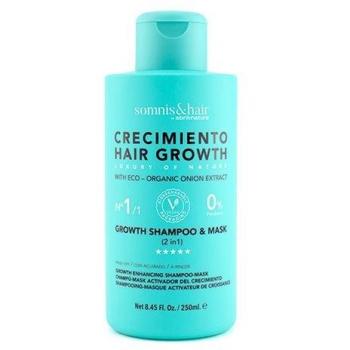 Champú y mascarilla 2 en 1 potenciador del crecimiento del cabello | 0% Parabenos Vegano | 250ml. somnis&hair