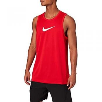 NIKE M Nk Dry Top SL Crossover BB Sleeveless, Hombre, University Red/White, S