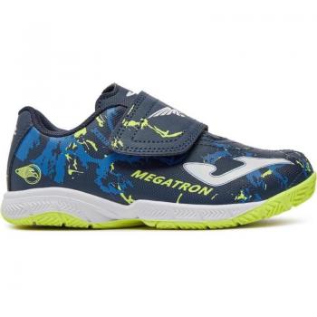 Zapatillas Joma Megatron Jr 2403 Marino Naranja Indoor Fútbol Sala
