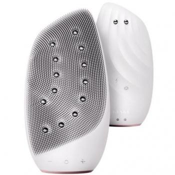 GESKE - Cepillo limpiador y masajeador facial Sonic Thermo Face-Lifter 8 en 1 - Blanco Oro Rosa