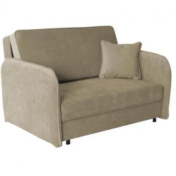 Sofá-cama Columbus 124 con caja de ropa de cama, 85x127x98cm, muebles ya montados