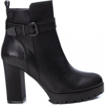 Botines Refresh 170445 para Mujer, Color Negro, con Cierre de Cremallera y Tacón de 10 cm