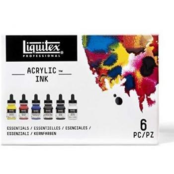 Liquitex Ink Pack de 6 tintas acrílicas extrafinas, Essentials Set, 30 ml