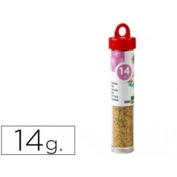 Sin Marca - Purpurina liderpapel fantasia color oro bote de 14 gr
