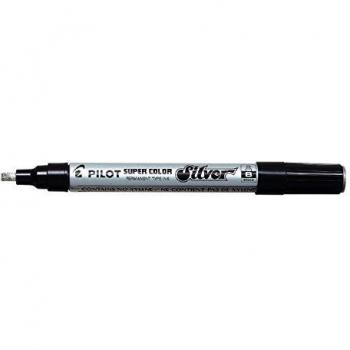 Marcador Oleoso Pilot B 4mm Color Plata Fuerte