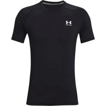 Camiseta de manga corta HeatGear® Armour Fit para hombre Under Armour, color negro, talla M