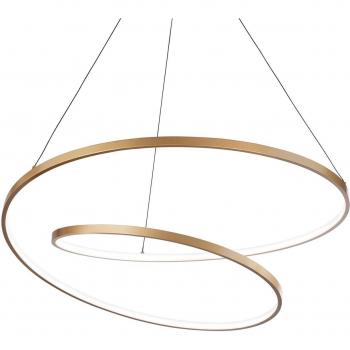 Lámpara colgante Ideal Lux Oz LED Ø 80 cm, latón