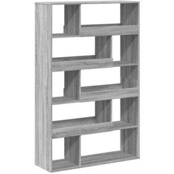 Estantería de madera de ingeniería gris Sonoma 100x33x156,5 cm